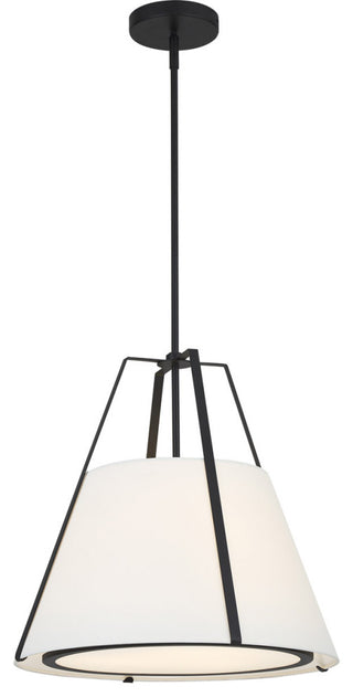Fulton Three Light Pendant in Black