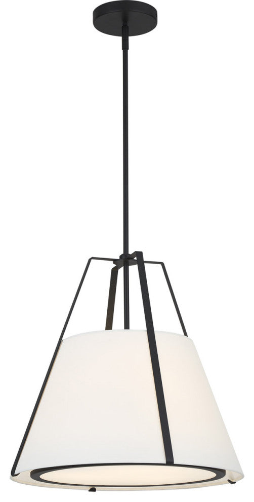 Fulton Three Light Pendant in Black