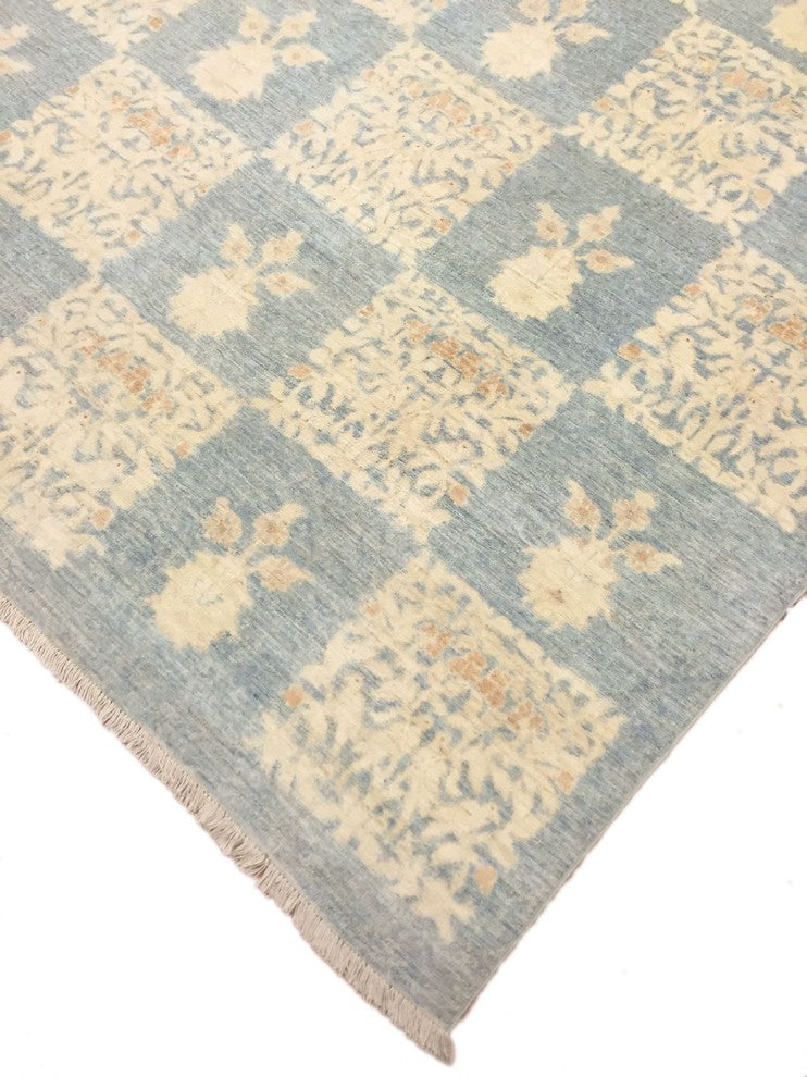 Faded Peshawar Ansley Light Blue/Light Blue Rug, 8'10x11'9