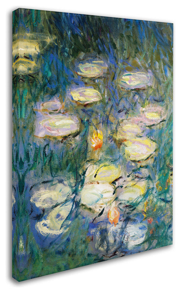 'Water Lilies V, 1840-1926' Canvas Art by Claude Monet