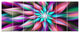 Dance of Multi Color Exotic Flower, Floral Canvas Art Print, 83"x32", 7 Panels