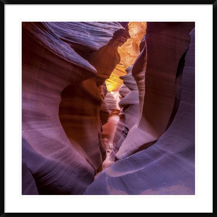 "Fire In Canyon" Framed Digital Print by Sandipan Biswas, 38"x38"