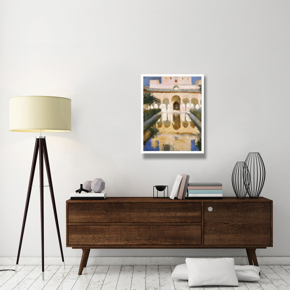 "Hall of the Ambassadors, Alhambra, Granada" Paper Art, 26"x34"