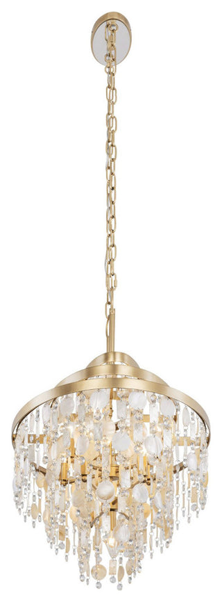 Kalani 9-Lt Linear Pendant - French Gold