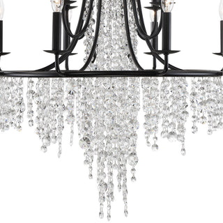 Gabrielle 12 Light Chandelier in Matte Black