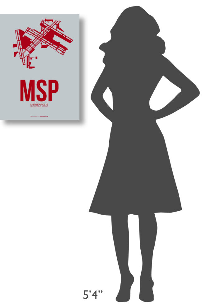 "MSP Minneapolis Poster 3" Fine Art Print