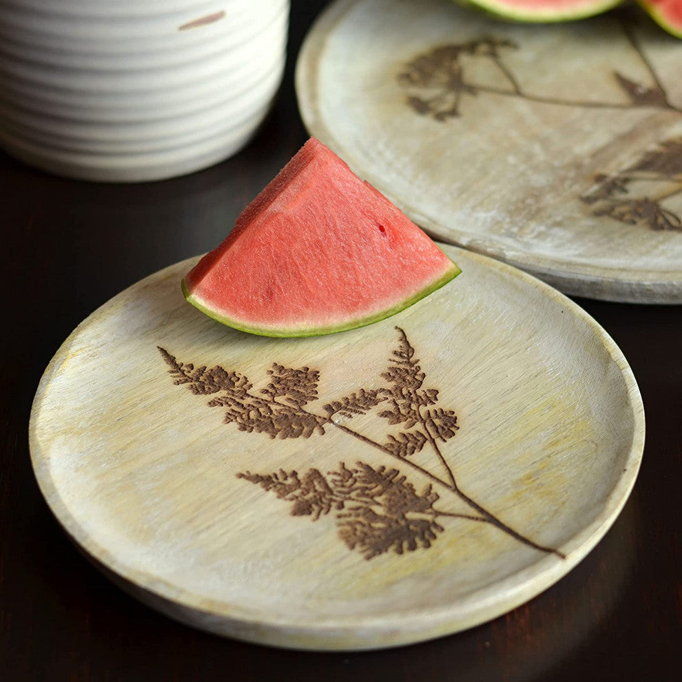 2 Piece Wild Meadow Flowers Plate Set