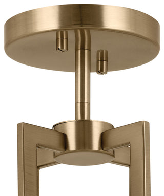 Malen 4 Light Semi Flush Light, Champagne Bronze