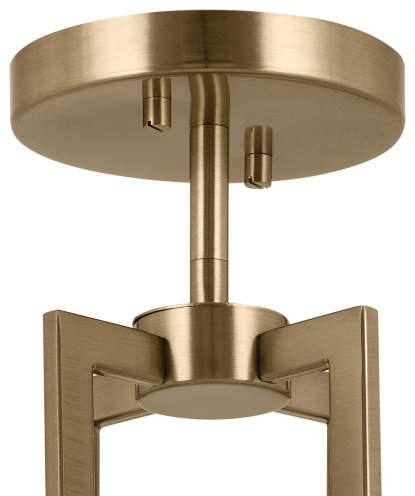 Malen 4 Light Semi Flush Light, Champagne Bronze