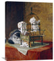"Caged Kittens" Stretched Canvas Giclee by Henriette Ronner-Knip, 24"x30"