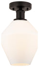 Innovations 616-1F-OB-G651-8 1 Light Semi-Flush Mount, Oil Rubbed Bronze