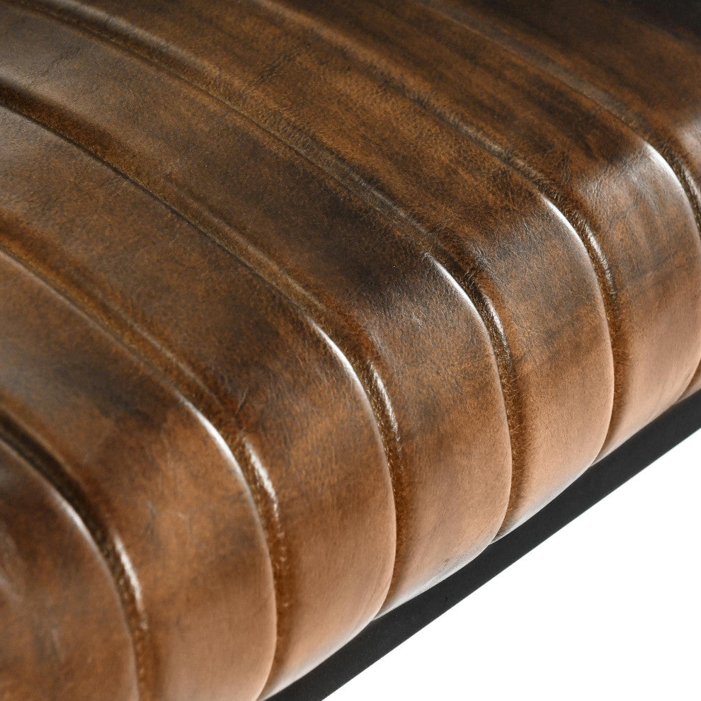 Seville Top Grain Leather Bar and Counter Stool, Counter Stool