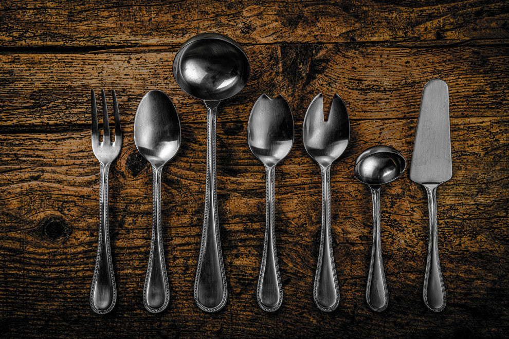 Perla Flatware Set, Ice Black Gold, 20 Pcs.