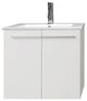 Midori 24" Single  Gloss White  Vanity Gloss White with Brushed Nickel Faucet