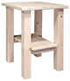 Homestead Collection Nightstand With Shelf, Ready to Finish