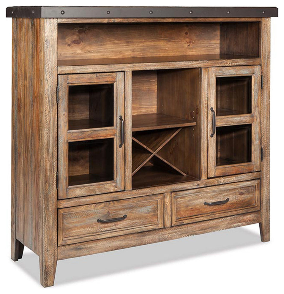 Taos 55" x 18" x 52" Pantry, Canyon Brown