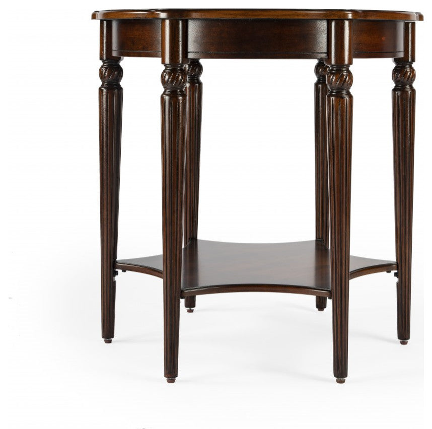 28" Brown Round Coffee Table