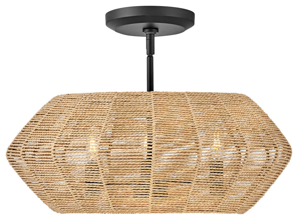 Hinkley Lighting 40383 Luca 3 Light 21"W Lisa McDennon Pendant / - Black