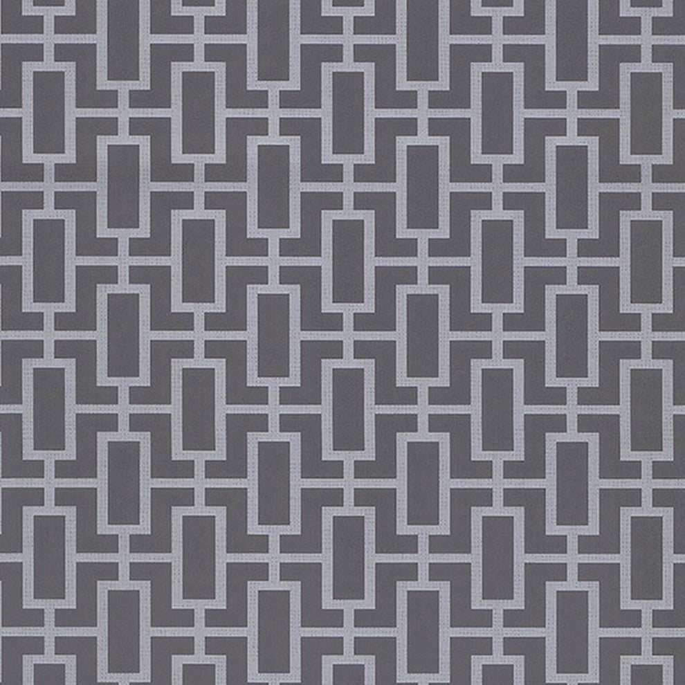 Shades, Damask Geometric Graphic Gray, Light Violet Wallpaper Roll