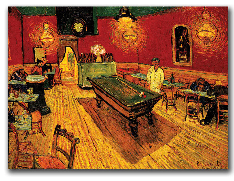''The Night Cafe" Canvas Art by Vincent Van Gogh, 35" X 47", 35"x47"