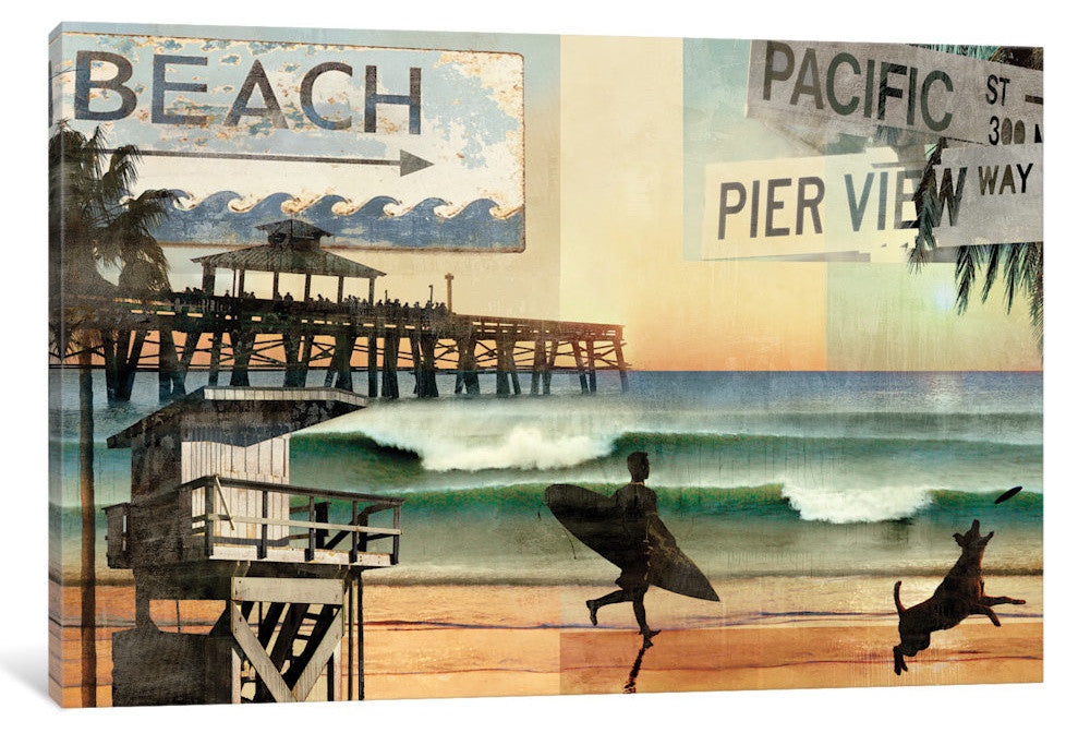 "California Dreaming" by Charlie Carter, Canvas Print, 18"x12"