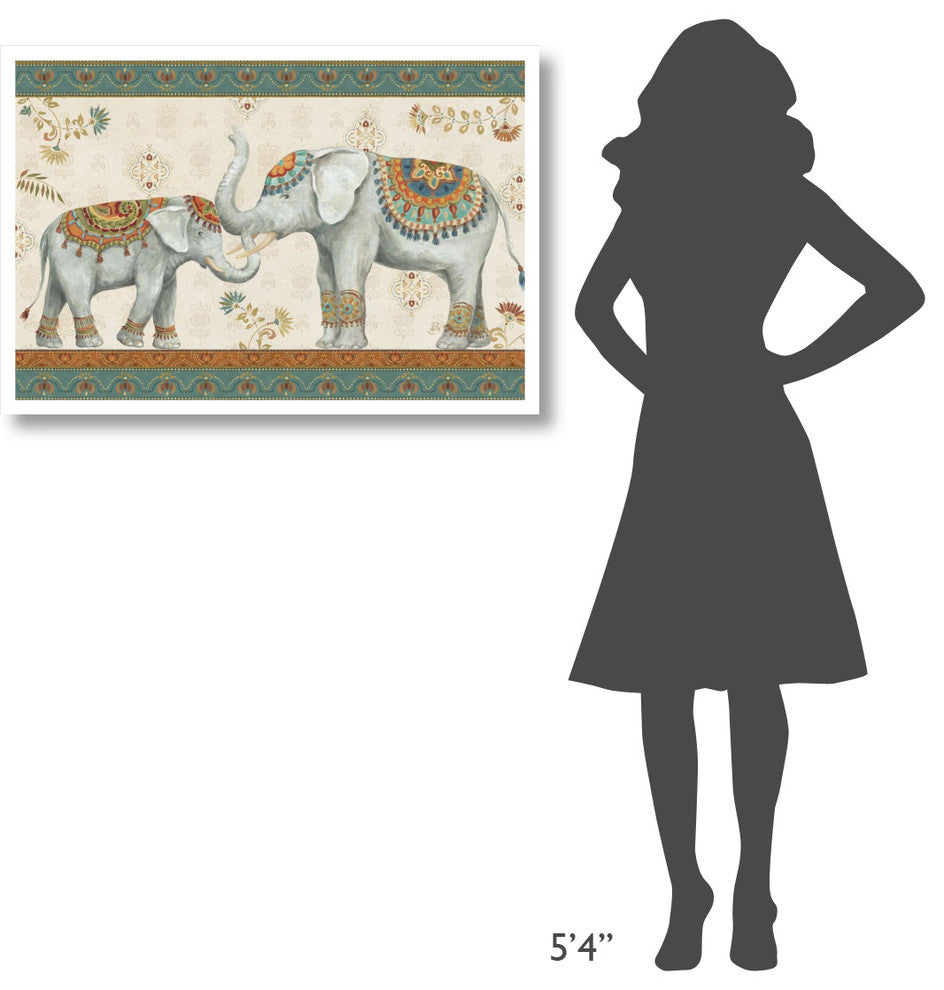 "Elephant Walk I" Digital Paper Print by Daphne Brissonnet, 38"x26"