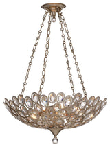 Crystorama 7587-DT, 5 Light Chandelier - Distressed Twilight