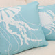 Crab Eco Coastal Throw Pillow Cover, Ocean Blue