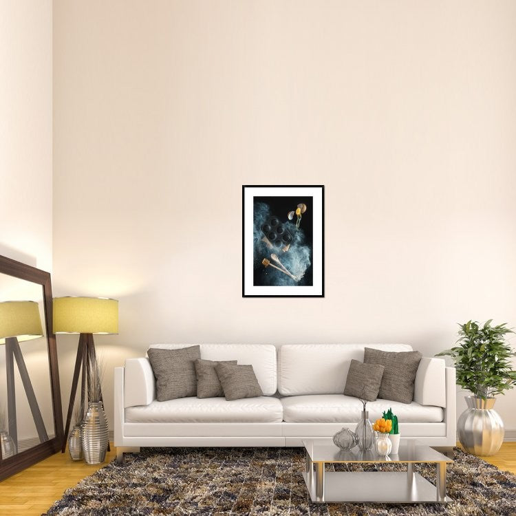 "Kitchen Mess: Honey Muffins" Framed Digital Print by Dina Belenko, 28"x38"