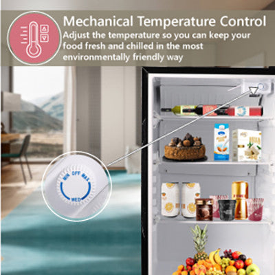 Conserv 4.5 cu. Ft. Compact Refrigerator-Stainless, Reversible Door