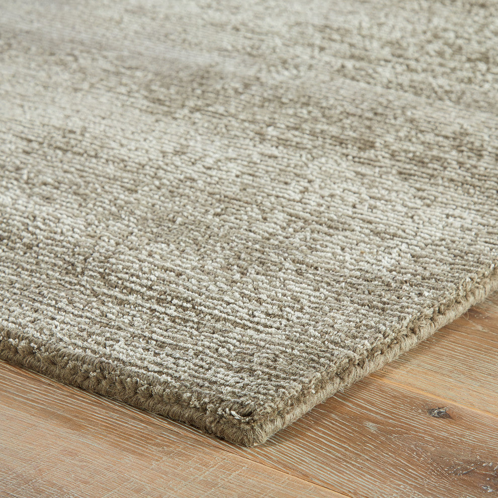 Jaipur Living Kelle Handmade Solid Gray/Silver Area Rug, 9'x13'