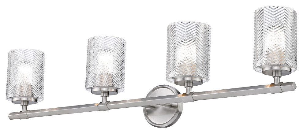 Z-LITE 1934-4V-BN 4 Light Vanity, Brushed Nickel