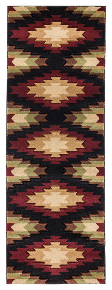 United Weavers Cottage Navajo Multi Runner Rug 2'7"x7'4"