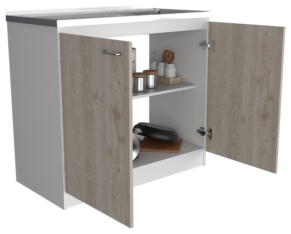 Utility Sink Vernal, Kitchen, Smoky Oak / Light Gray
