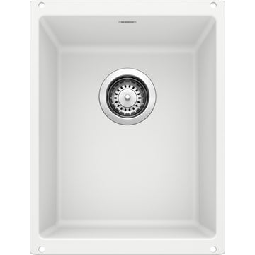 Blanco 513422 Precis 13-3/4" Undermount Single Basin SILGRANIT - White