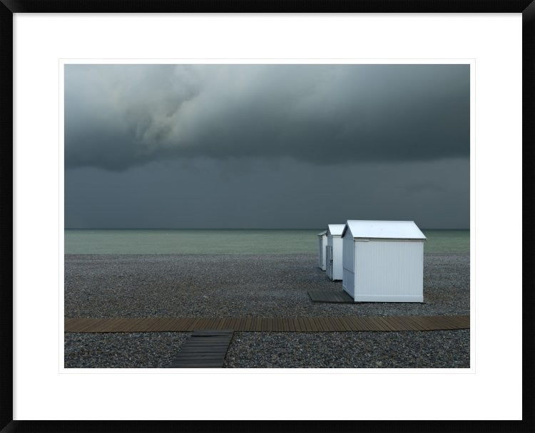"Beachhouses" Framed Digital Print by Elisabeth Wehrmann, 32x26"