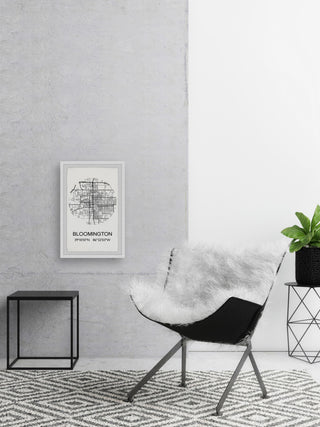"Bloomington Coordinates" Framed Painting Print, 30x45