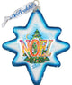 Hand Painted Noel Glass Scenic Ornament, Led