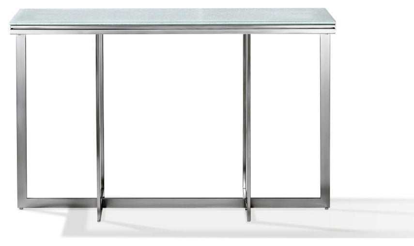 Modus Eliza Media Console Table in Ultra White
