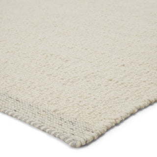 Jaipur Living Alondra Handmade Solid Cream Rug, 9'x12'