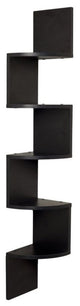 Booker Wall Mount Corner Shelf, Black