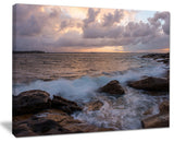 "Cloudy Sky and Stormy Waves in Sydney" Canvas Print40"x30"