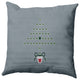 Hearty Holidays Decorative Throw Pillow, Mid Gray, 20"x20"