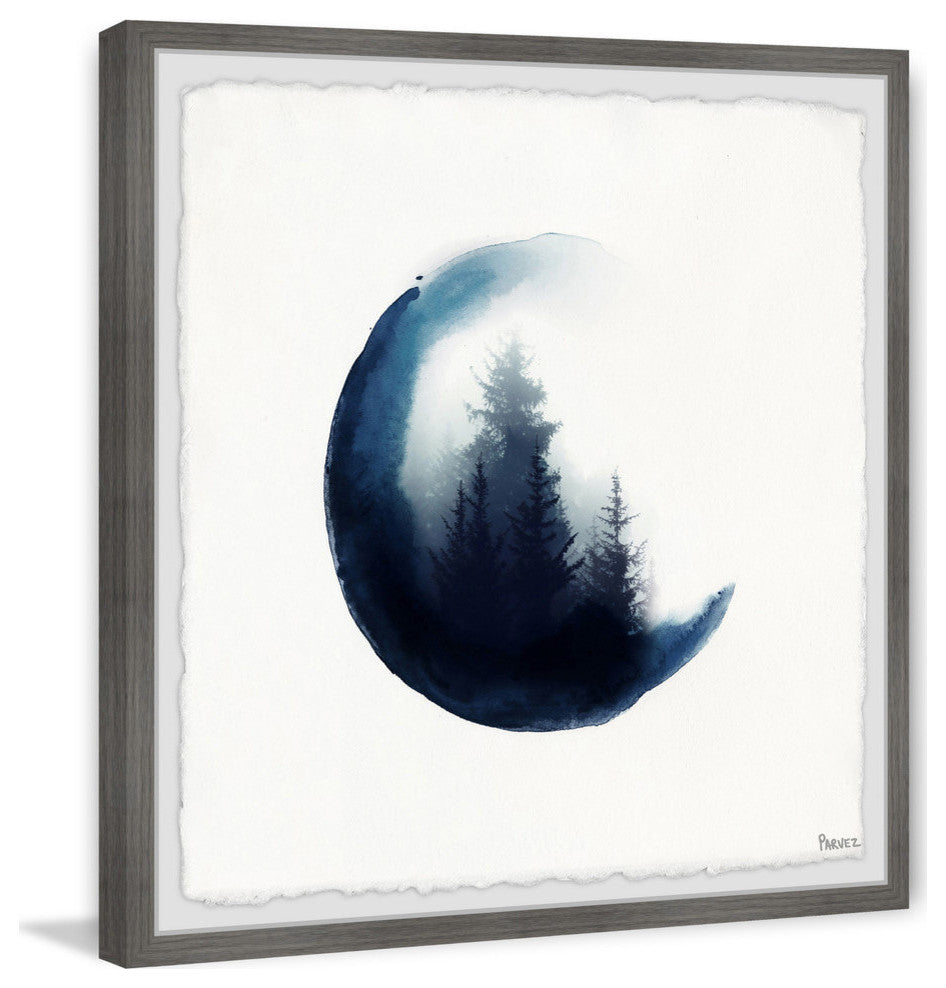 "Clouded Forest" Framed Painting Print, 12"x12"