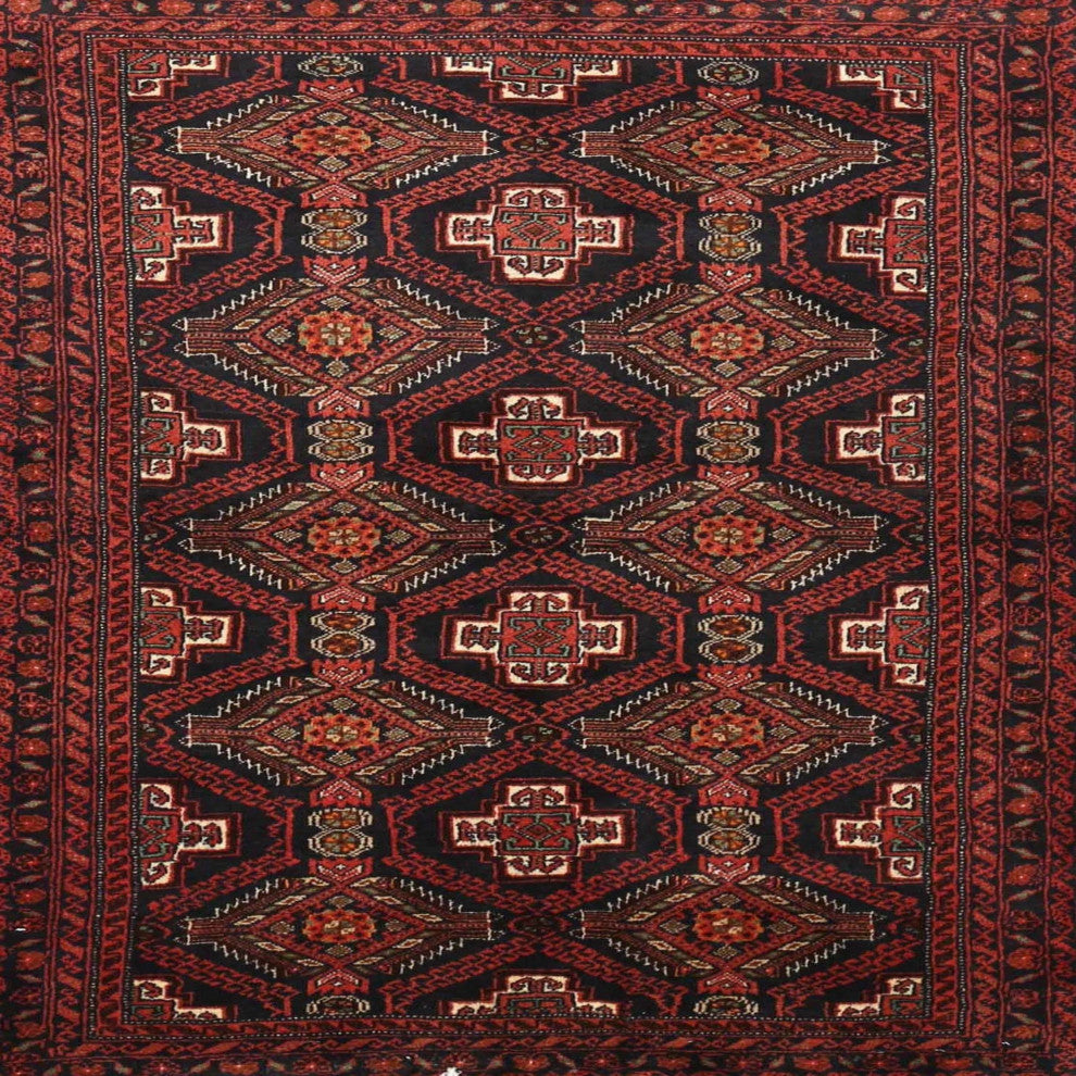 Ahgly Company Indoor Square Traditional Area Rugs, 7' Square