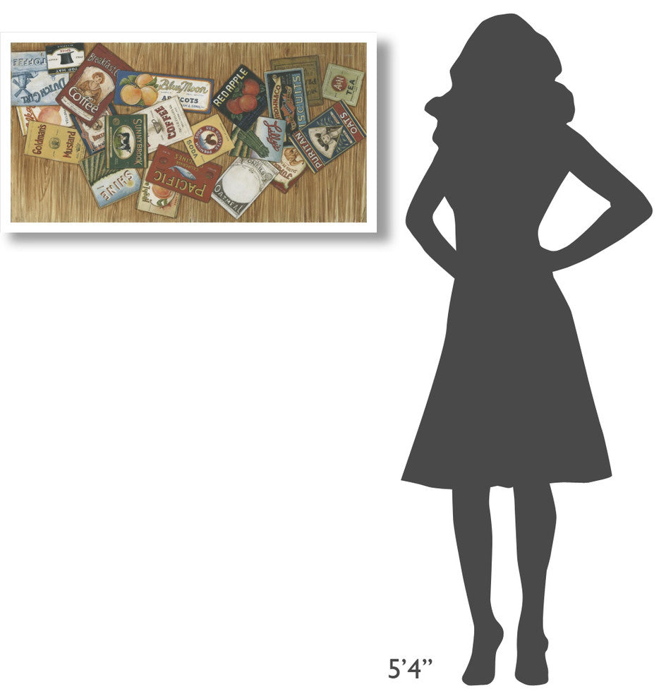 "Vintage Signs" Digital Paper Print by David Carter Brown, 38"x20"