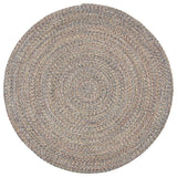 Safavieh Eclipse Collection BRD701M Rug, Blue/Ivory, 7' X 7' Round