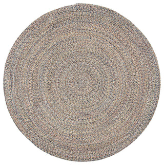 Safavieh Eclipse Collection BRD701M Rug, Blue/Ivory, 7' X 7' Round