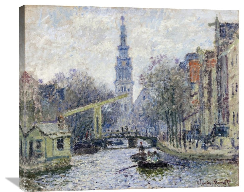 "Canal, Amsterdam" Artwork, 36" x 30"