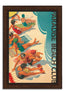 "Paradise Beach Club" By Wild Apple Portfolio, Framed Painting Print